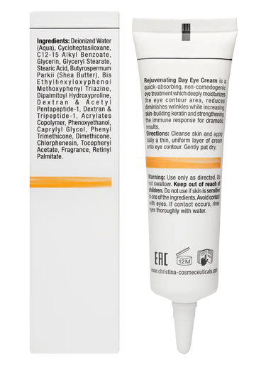 Christina Cosmetics Forever Young Rejuvenating Day Eye Cream SPF 15 Rückseite