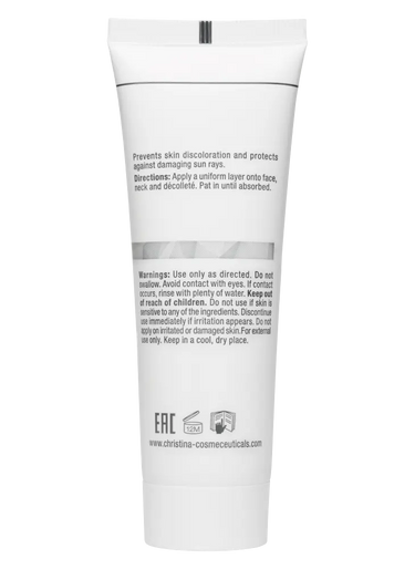 Christina Cosmetics Illustrious Day Cream SPF 50 Rückseite