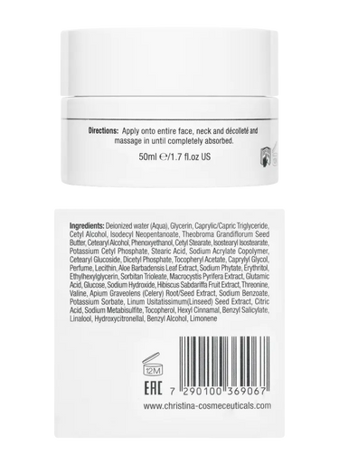 Christina Cosmetics Line Repair Glow Satin Smooth Night Cream Rückseite