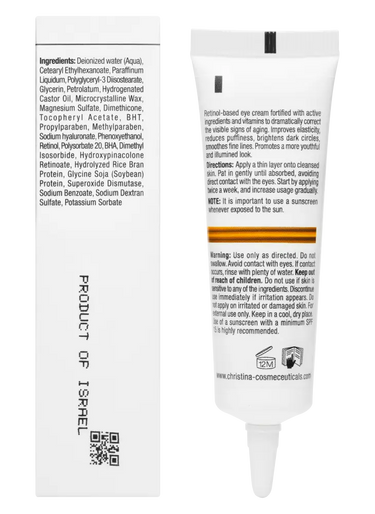 Christina Cosmetics Line Repair Fix Retinol E Eye Cream Rückseite