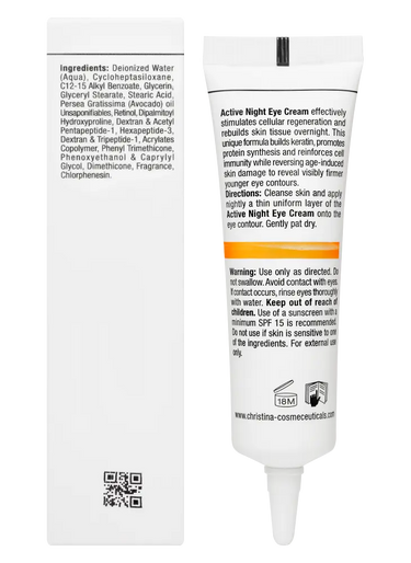 Christina Cosmetics Forever Young Active Night Eye Cream - Aktive Nachtcreme für die Augen Rückseite