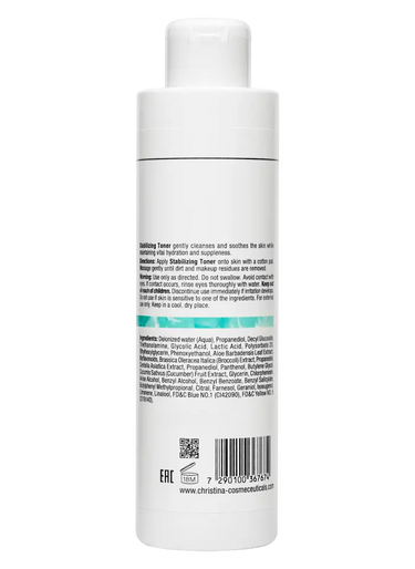 Christina Cosmetics Unstress Stabilizing Toner Rückseite