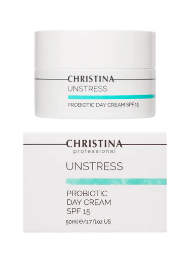 Christina Cosmetics Unstress Probiotic Day Cream SPF 15 Verpackung