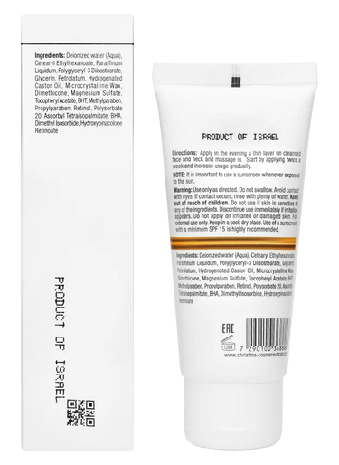 Christina Cosmetics Line Repair Fix Retinol E Active Cream Rückseite