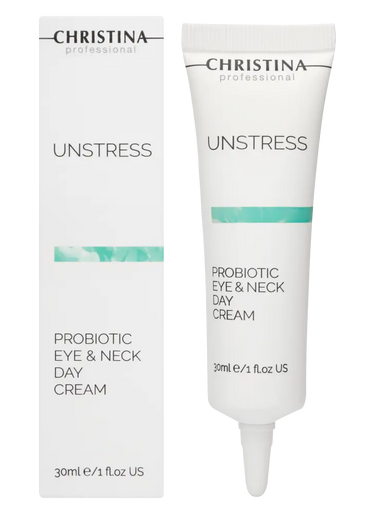 Christina Cosmetics Unstress Probiotic Eye and Neck Day Cream Verpackung