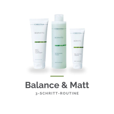 Routine-Set Balance & Matt – Christina Bio Phyto Reinigung, Toner und Creme