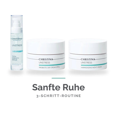 Routine-Set Sanfte Ruhe – Christina Unstress Serum, Tages- und Nachtpflege