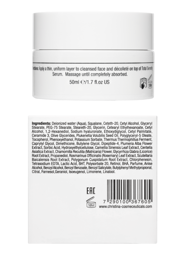 Christina Cosmetics Unstress Harmonizing Night Cream Rückseite