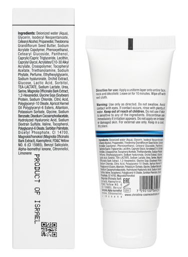 Christina Cosmetics Line Repair Hydra Orchid Hydration Mask Rückseite