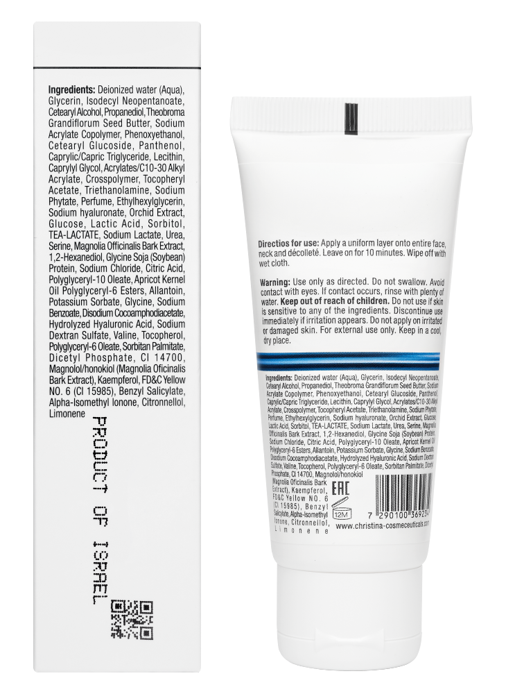 Christina Cosmetics Line Repair Hydra Orchid Hydration Mask Rückseite