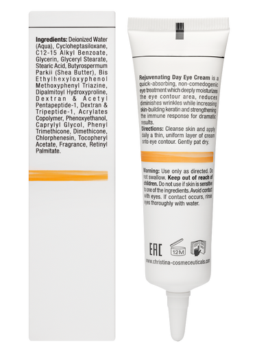 Christina Cosmetics Forever Young Rejuvenating Day Eye Cream SPF 15 Rückseite