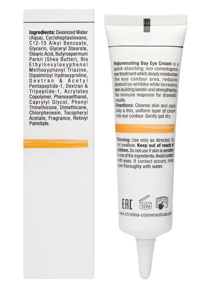 Christina Cosmetics Forever Young Rejuvenating Day Eye Cream SPF 15 Rückseite