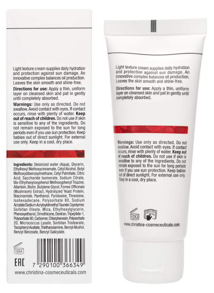 Comodex Mattify & Protect Cream SPF 15 Verpackung Hinten