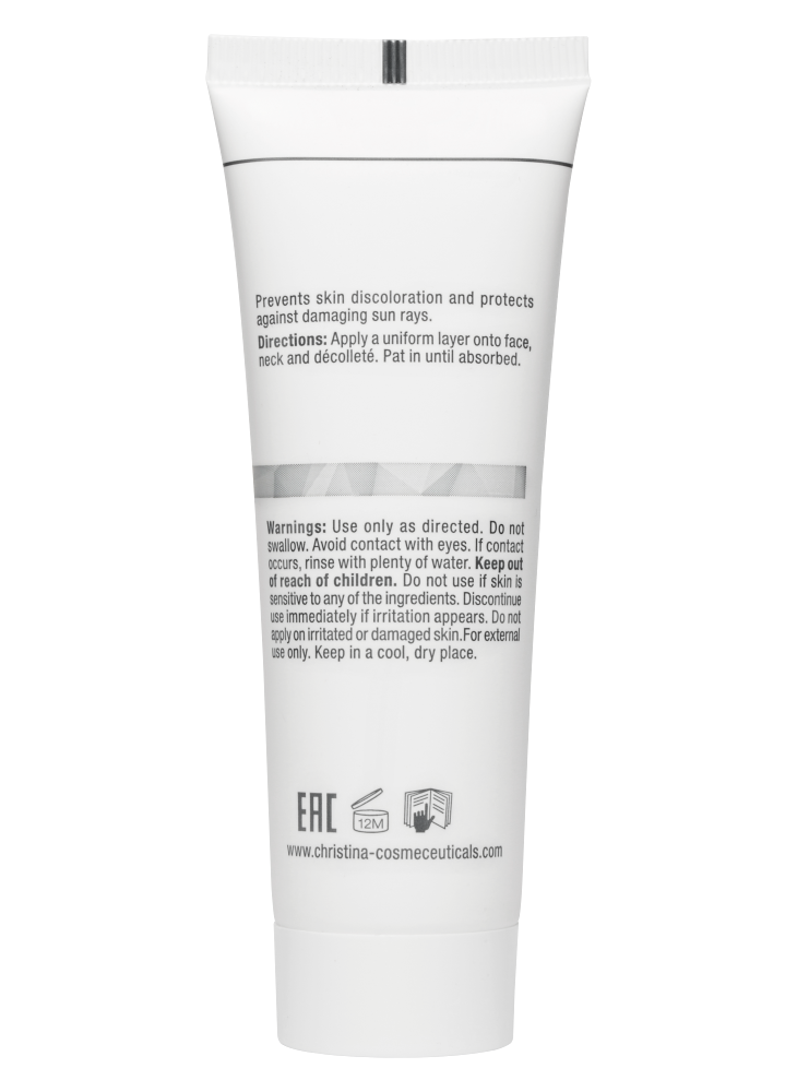 Christina Cosmetics Illustrious Day Cream SPF 50 Rückseite