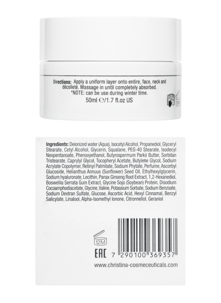 Christina Cosmetics Line Repair Hydra Ginseng Cream Rückseite