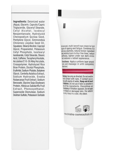 Christina Cosmetics Line Repair Glow Light Capture Eye Cream Rückseite