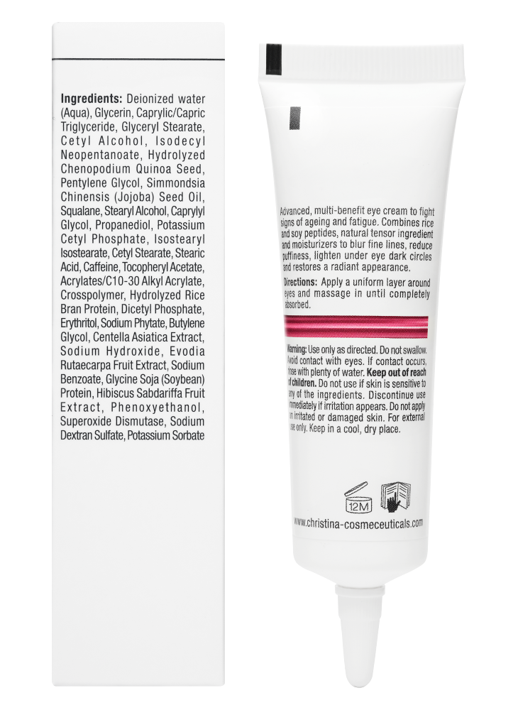 Christina Cosmetics Line Repair Glow Light Capture Eye Cream Rückseite