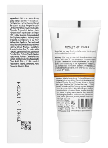 Christina Cosmetics Line Repair Fix Antioxidant Assist SPF-50 Rückseite