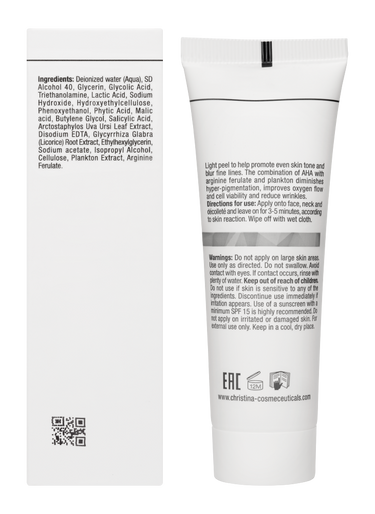 Christina Cosmetics Illustrious Peeling Rückseite