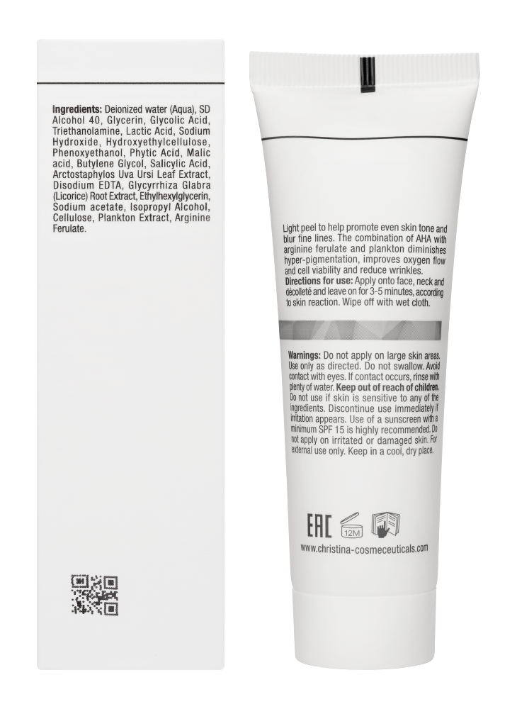 Christina Cosmetics Illustrious Peeling Rückseite