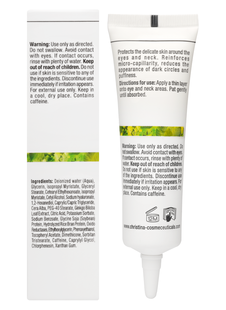 Biophyto Enlightening Eye and Neck Cream Verpackung Hinten