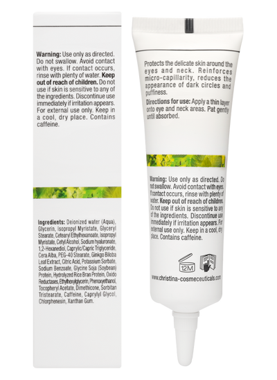 Biophyto Enlightening Eye and Neck Cream Verpackung Hinten