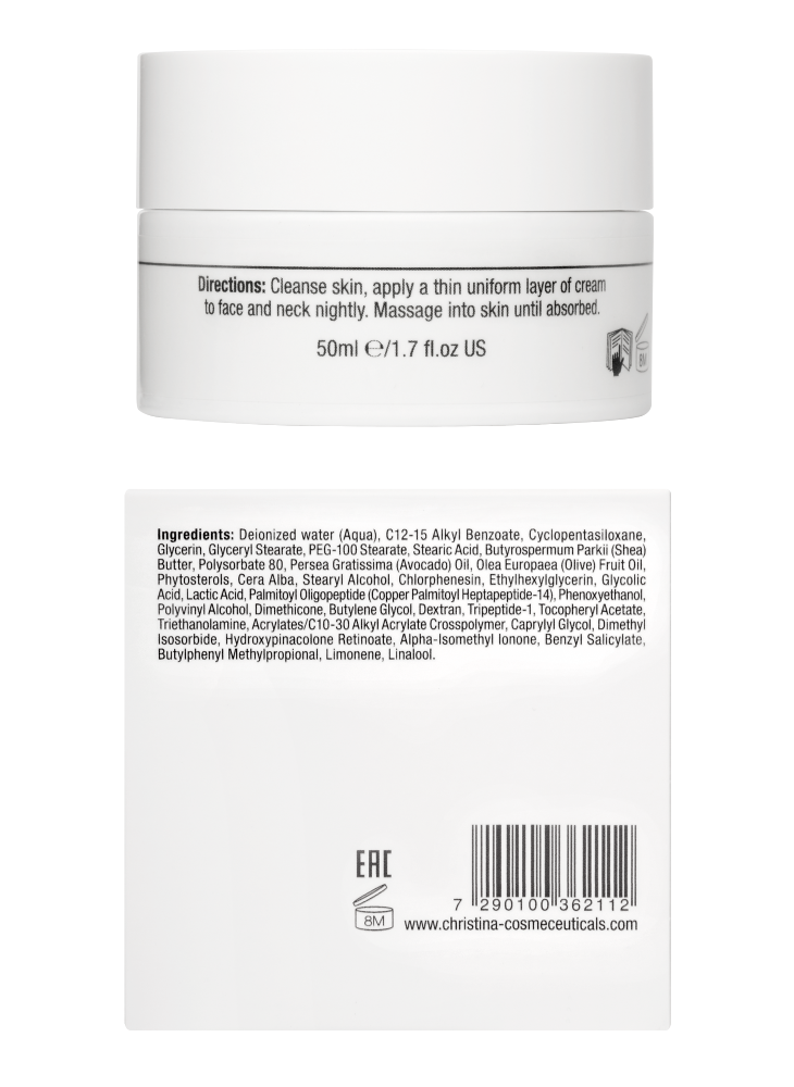 Forever Young Repairing Night Cream Rückseite