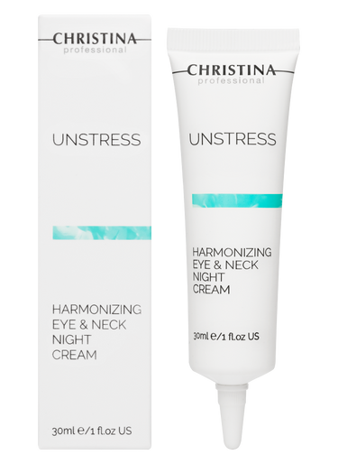 Christina Cosmetics Unstress Harmonizing Eye and Neck Night Cream Verpackung