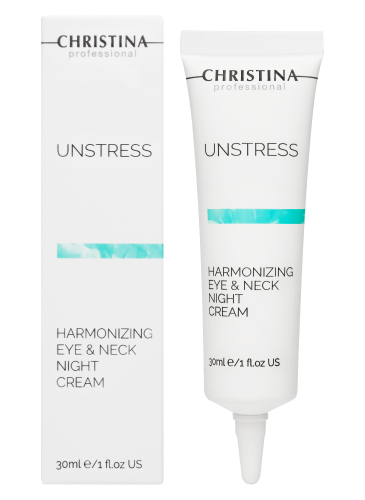 Christina Cosmetics Unstress Harmonizing Eye and Neck Night Cream Verpackung