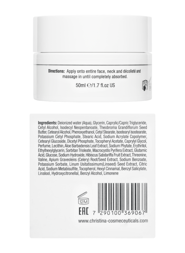 Christina Cosmetics Line Repair Glow Satin Smooth Night Cream Rückseite