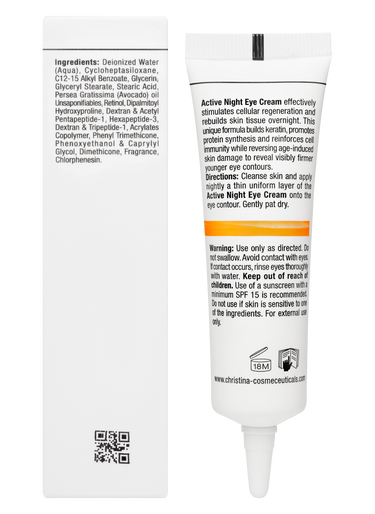 Christina Cosmetics Forever Young Active Night Eye Cream - Aktive Nachtcreme für die Augen Rückseite