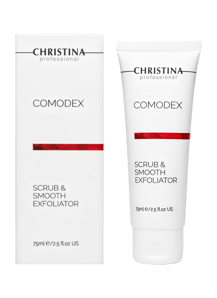 Comodex Scrub Smooth Exfoliator Verpackung