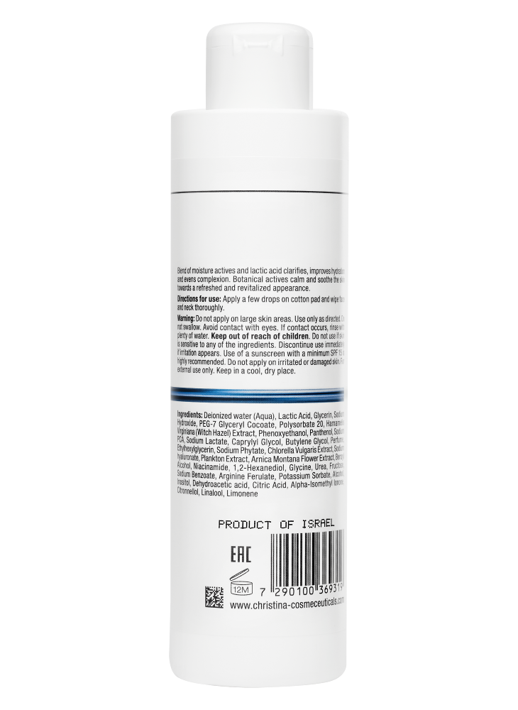 Christina Cosmetics Line Repair Hydra Lactic Active Toner Rückseite