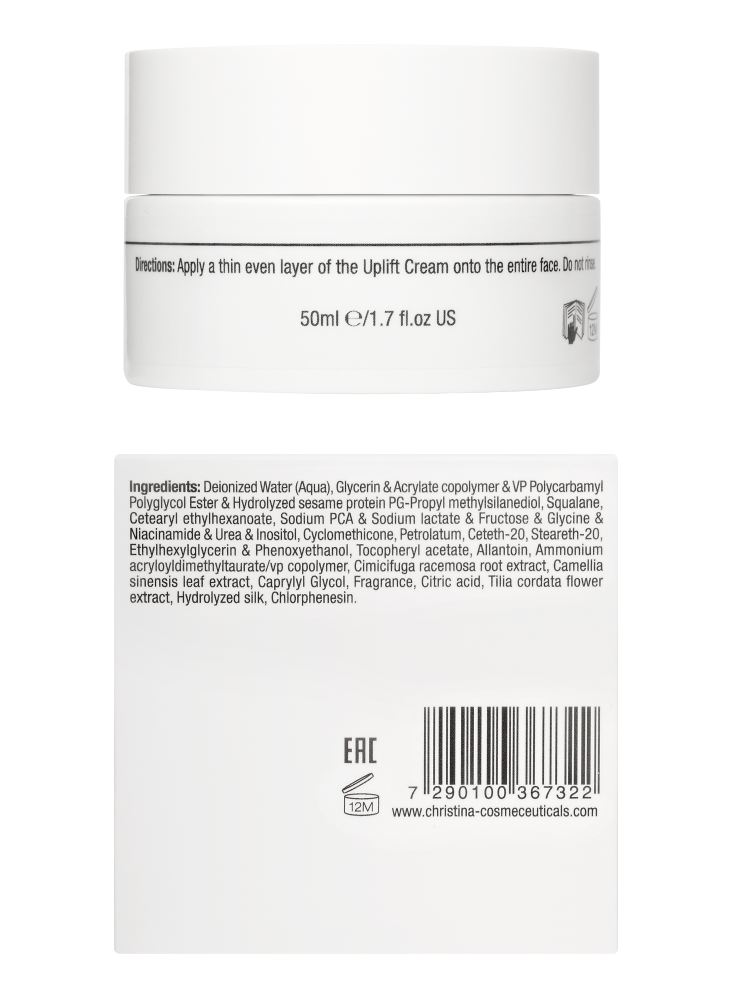 Christina Cosmetics Silk Uplift Cream Rückseite