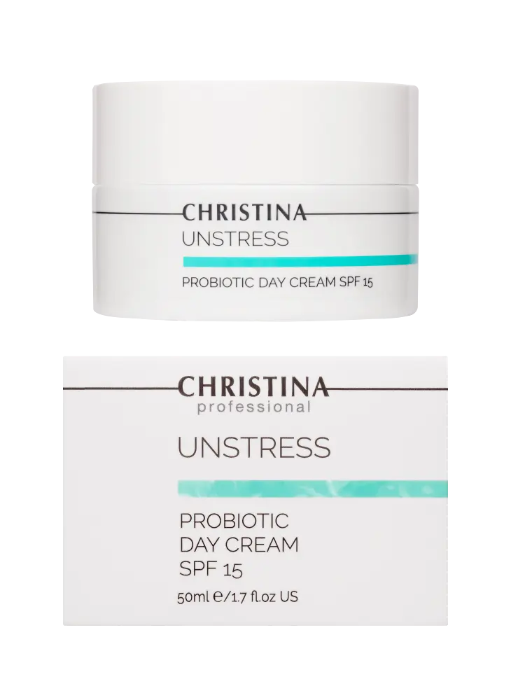 Unstress Probiotic Day Cream SPF 15 - Christina Cosmetics Unstress Probiotic Day Cream SPF 15 - Christina Cosmetics