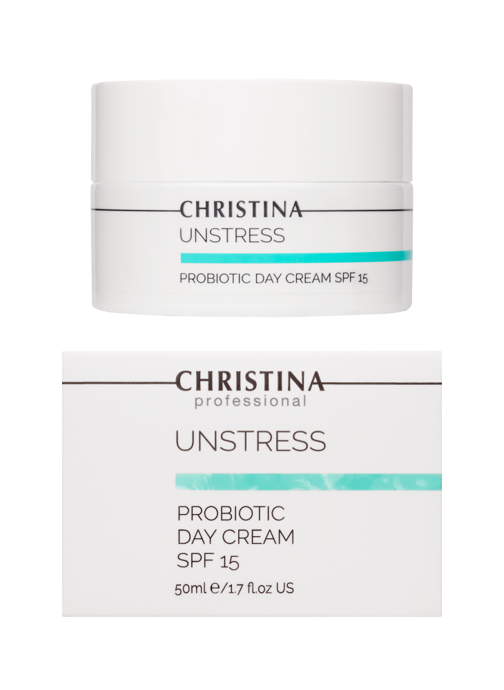 Christina Cosmetics Unstress Probiotic Day Cream SPF 15 Verpackung