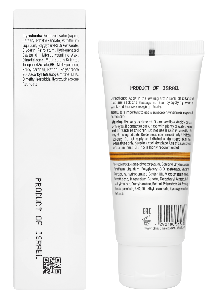 Christina Cosmetics Line Repair Fix Retinol E Active Cream Rückseite