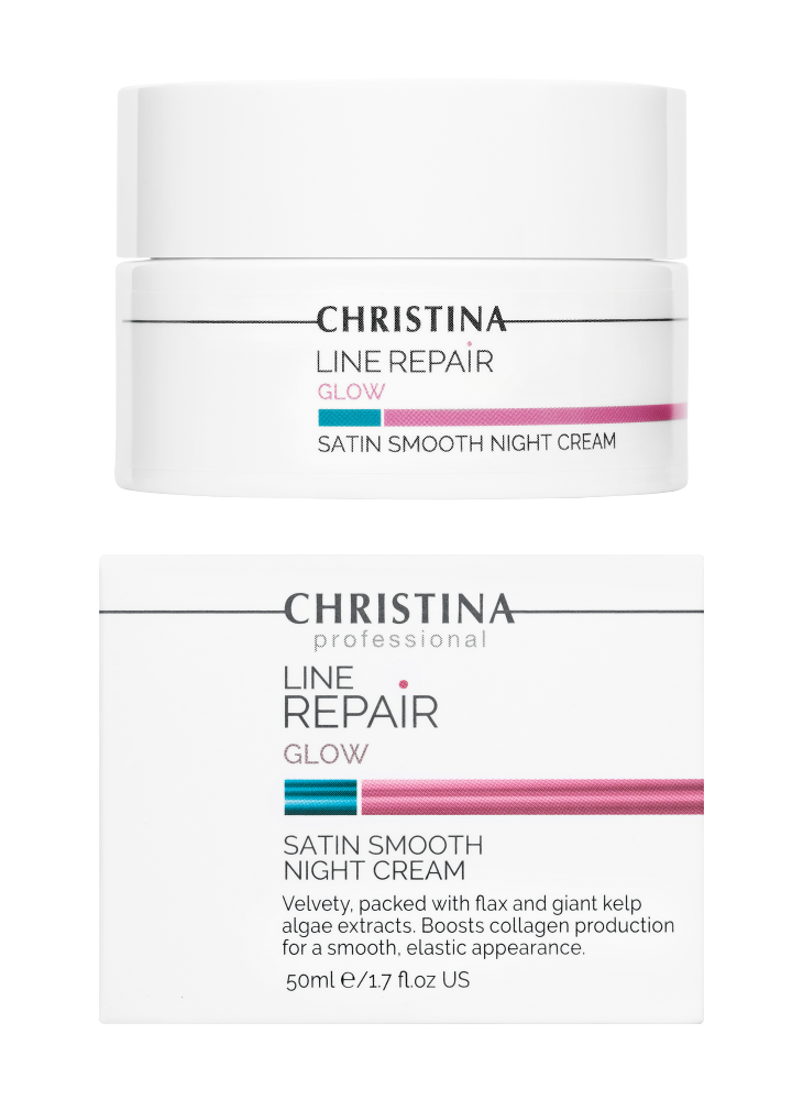 Christina Cosmetics Line Repair Glow Satin Smooth Night Cream Verpackung